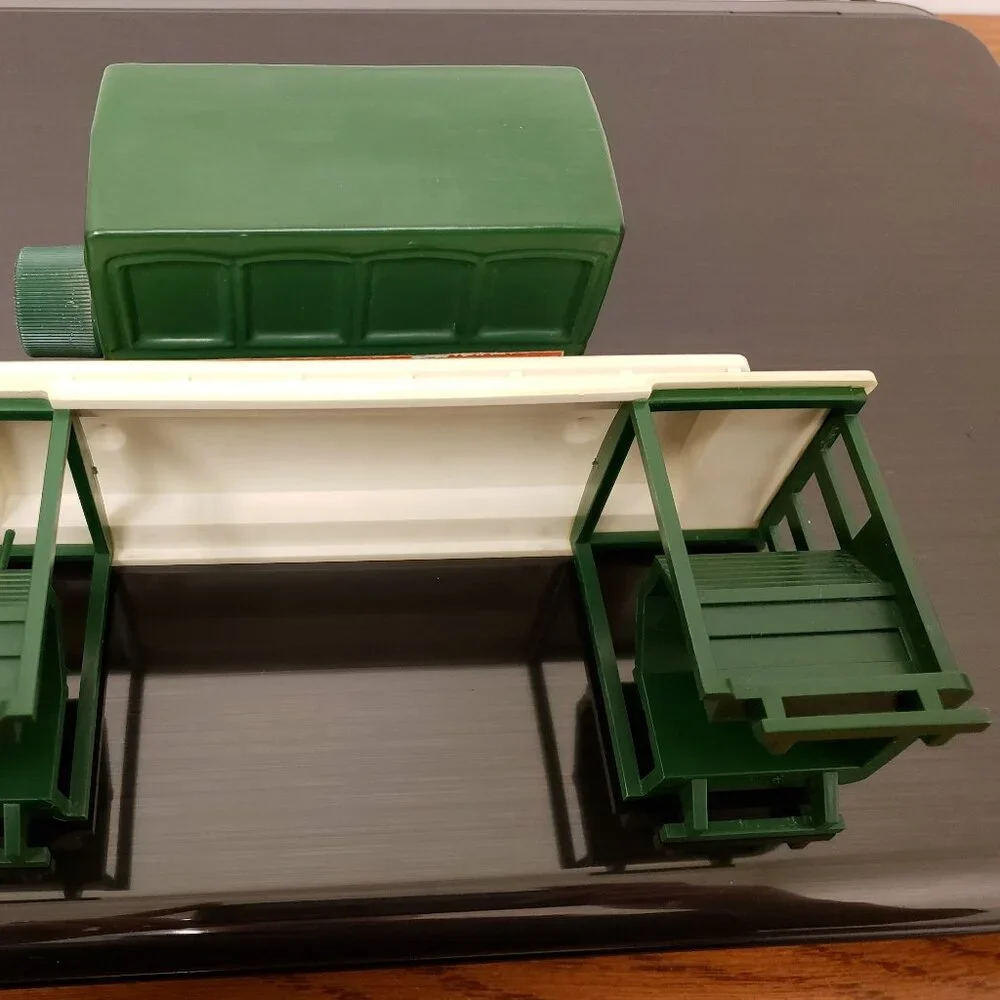 Vintage Avon San Francisco Green CABLE CAR Wild Country Scent Full Glass
